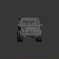 Silver Off Road SUV With Boxy Design Roof Rails Front Grille And Alloy Wheels