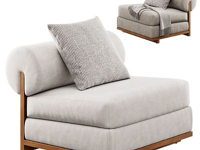 Modern single sofa model