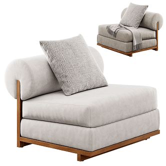 Modern single sofa 3d model