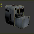 Industrial Gray Metal Equipment Featuring Multiple Sections And Holes Structure