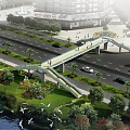 Bridge Overpass Bridge Suspension Bridge Cable-stayed Bridge Overpass 3d model