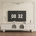 French TV cabinet 3d model