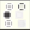 Central air conditioning outlet Central air conditioning combination 3d model