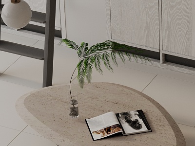 Modern coffee table model