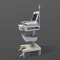 Advanced Medical Patient Monitor with Digital Screen and Mobile Cart for Clinical Monitoring Use