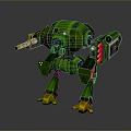Mech Warrior Mech Soldier Machine Battlearm Mechanical Battlearm Machine Fighter Robot 3d model