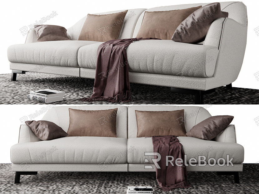 Modern double sofa model