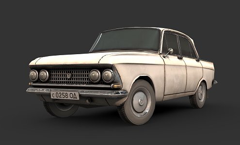 white car 3d model