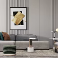 Modern sofa coffee table combination 3d model