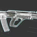 Tactical Camouflage Gun With Honeycomb Texture And Black Barrel Design