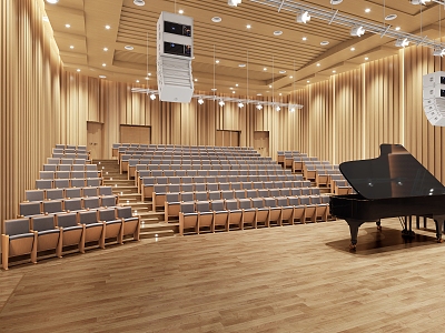 Concert Hall Ladder Classroom Lecture Hall 3d model