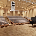 Concert Hall Ladder Classroom Lecture Hall 3d model