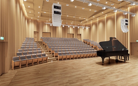 Concert Hall Ladder Classroom Lecture Hall 3d model