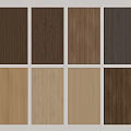 Various Colored Wooden Wall Panels with Natural Wood Grain Patterns