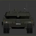 Detailed Modern Military Tank 3D Render With Turret Cannon Tracks And Gray Exterior