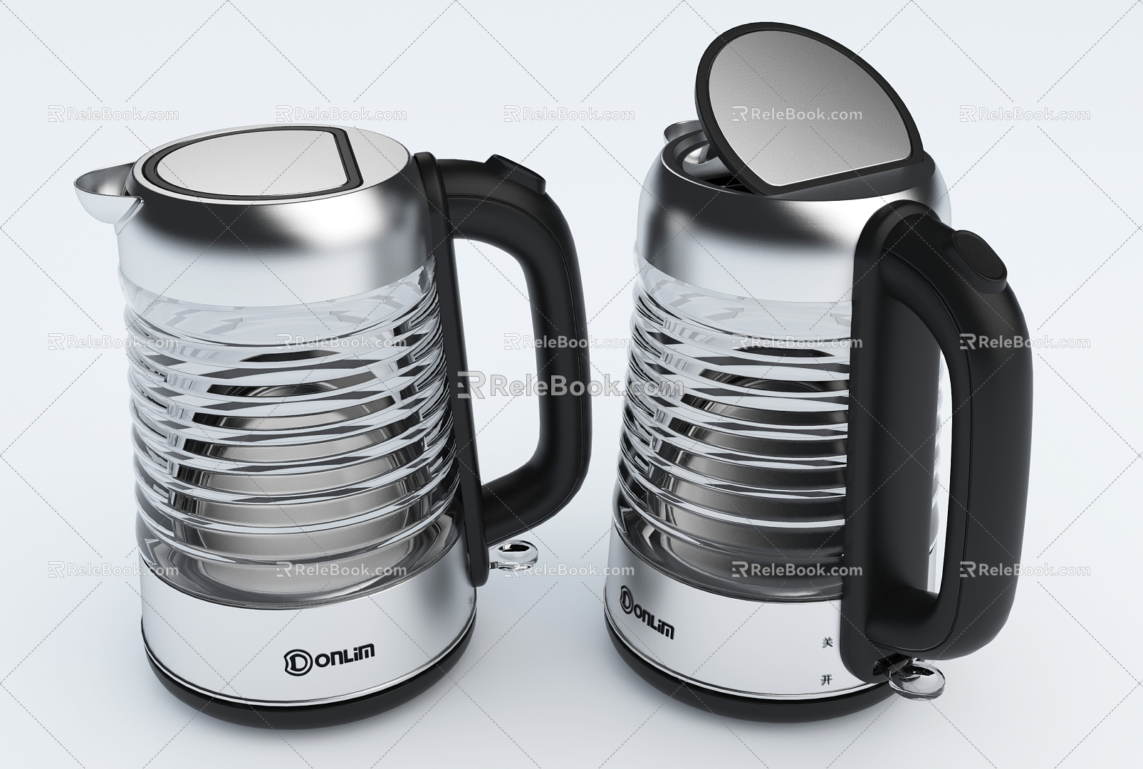 Modern Electric Kettle 3d model