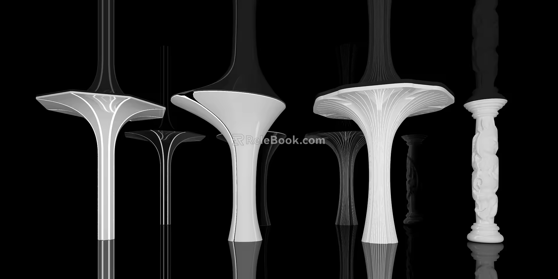 irregular shaped column 3d model