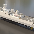 Cruise Ship Frigate Warship Destroyer Warship Sigma Class Light Frigate Ship Film Class Super Realistic High Precision Low Face Number Low Model 3d model