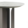 Elegant Modern Coffee Table With White Marble Top And Geometric Metal Base Design