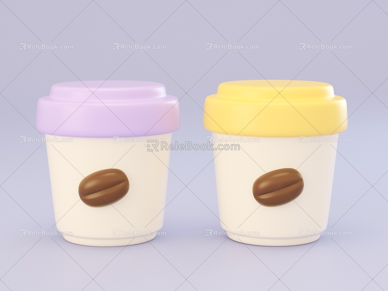 Cartoon Cup Coffee Cup 3d model