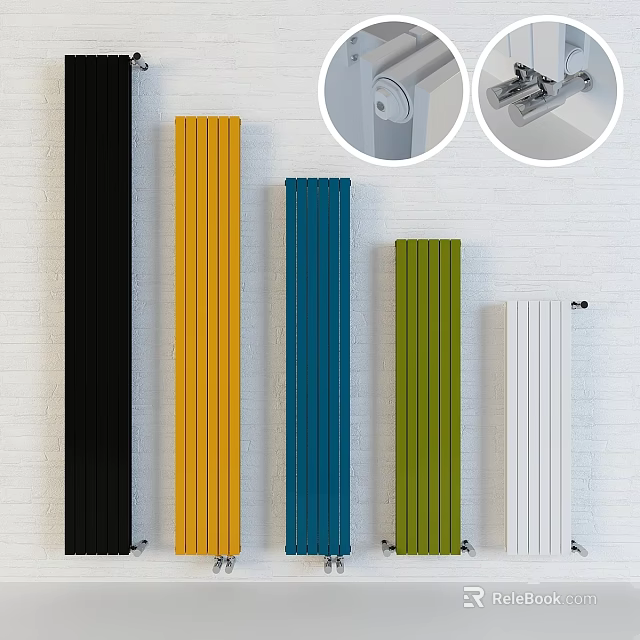 Hardware Tools with Various Colorful Radiators and Practical Installation Accessories 3d model