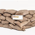 Stacked Pile of Brown Sandbags as Sports Equipment for Training Exercises
