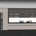 Open Cabinet Custom Cabinet Bar Counter Area Cabinet Display Cabinet 3d model