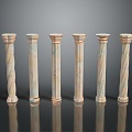 Columns Stone Columns Stone Columns Old Columns Roman Columns Roman Columns Classical Columns Greek Columns 3d model