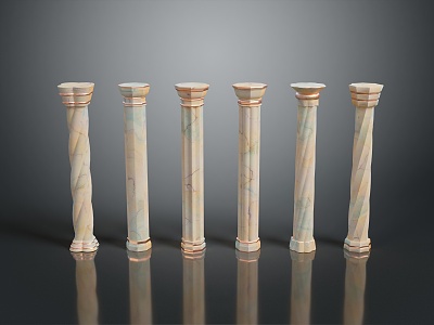 Columns Stone Columns Stone Columns Old Columns Roman Columns Roman Columns Classical Columns Greek Columns 3d model