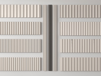 Modern wall panel 3d model