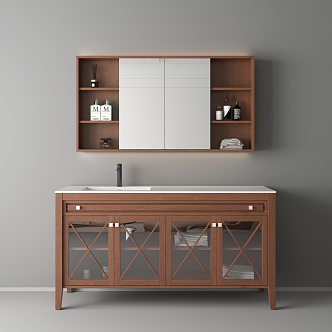 Bathroom Cabinet Bathroom Cabinet Washstand 3d model