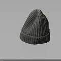 Stylish Gray Ribbed Knitted Beanie For Winter Warmth And Casual Wear