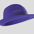 Stylish Purple Fedora Hat Featuring Black Ribbon Band For Fashionable Outfits