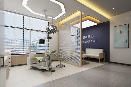 Modern Dental Room Dental Medical Clinic 3d model