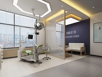 Modern Dental Room Dental Medical Clinic 3d model
