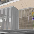 Pearl Mansion Event Entrance With Colorful Floral Decorations And Green Frame