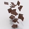 Chocolate Food Snacks 3d model