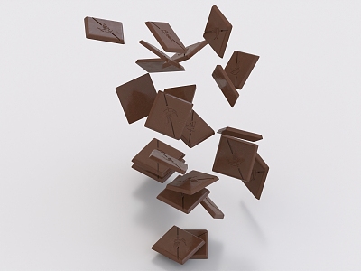 Chocolate Food Snacks 3d model