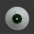 Shiny Silver Motorcycle Engine Component with Green Accents and Caterpillar Branding