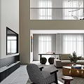 Modern Minimalist Duplex Living Room Fabric Sofa And Luxury Coffee Table Combination For Home Decoration
