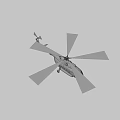 Green Military Helicopter With Twin Rotor And Red Star Emblem Design