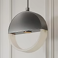 Elegant Modern Silver Jewelry Accessory With Circular Design And White Accents