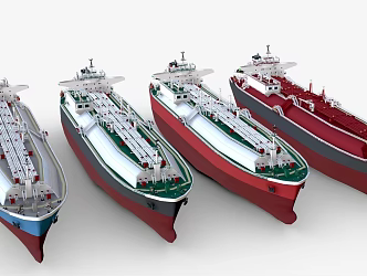 giant freighter cargo ship 3d model