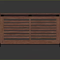 Wooden Outdoor Bench With Slatted Back Armrests And Durable Garden Seating Design