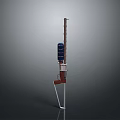 Detailed 3D Model Of Vintage Rifle With Wooden Stock And Metal Barrel