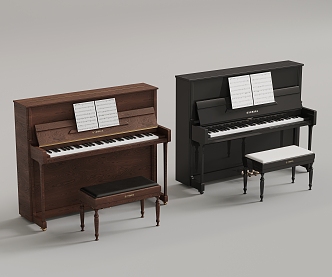 Modern Piano 3d model