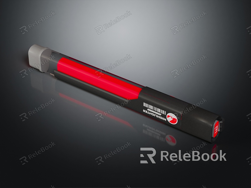 Modern Pen Fluorescent Highlight Pen Highlighter model