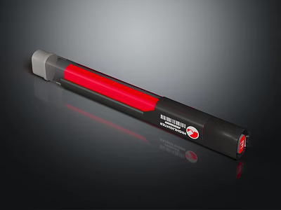 Red Black Pilot Pen With Sleek Modern Design And Smooth Writing Performance 3d model
