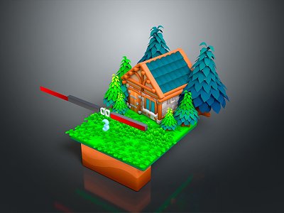 cartoon wooden house cartoon wooden house cartoon wooden house cartoon wooden house cartoon forest wooden house 3d model