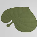 Leaf Shaped Green Decorative Rug Adding Natural Charm To Modern Home Decor